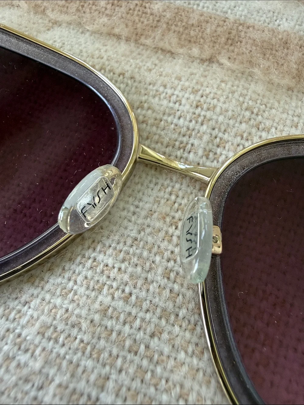 Fysh Purple Square Retro Women's Sunglasses